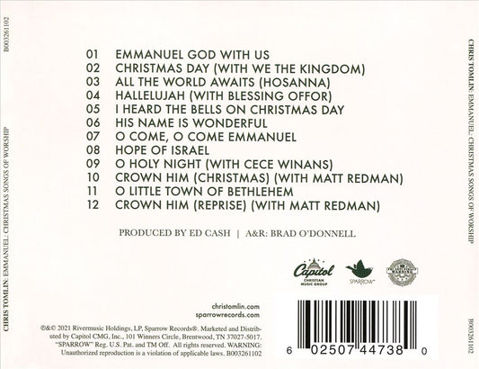 Emmanuel: Christmas Songs of Worship cover art
