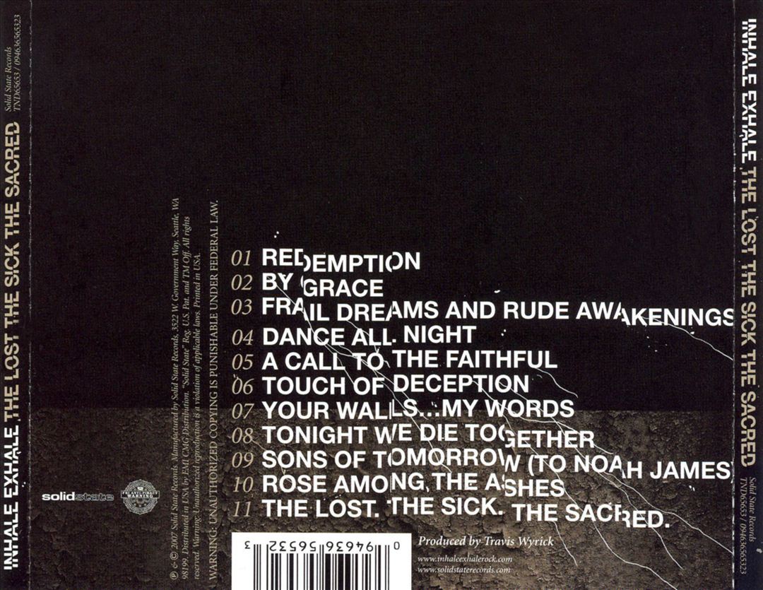 Lost the Sick the Sacred cover art