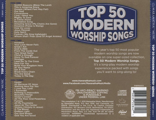 Top 50 Modern Worship Songs cover art