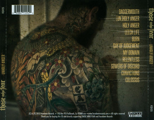 Unholy Anger cover art