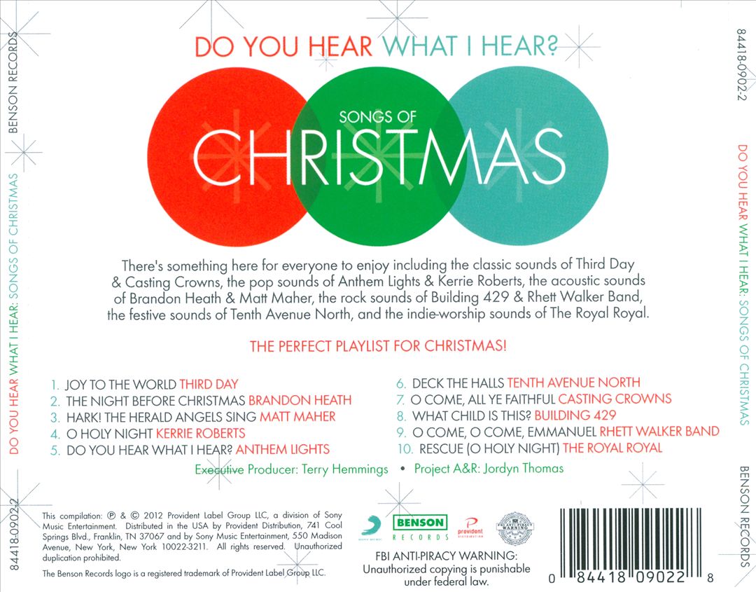 Do You Hear What I Hear?: Songs Of Christmas cover art