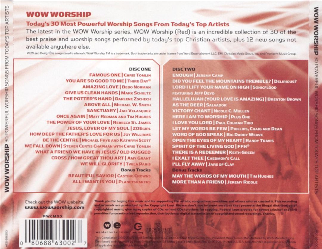 WOW Worship: Red cover art