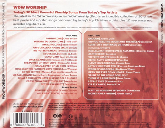 WOW Worship: Red cover art