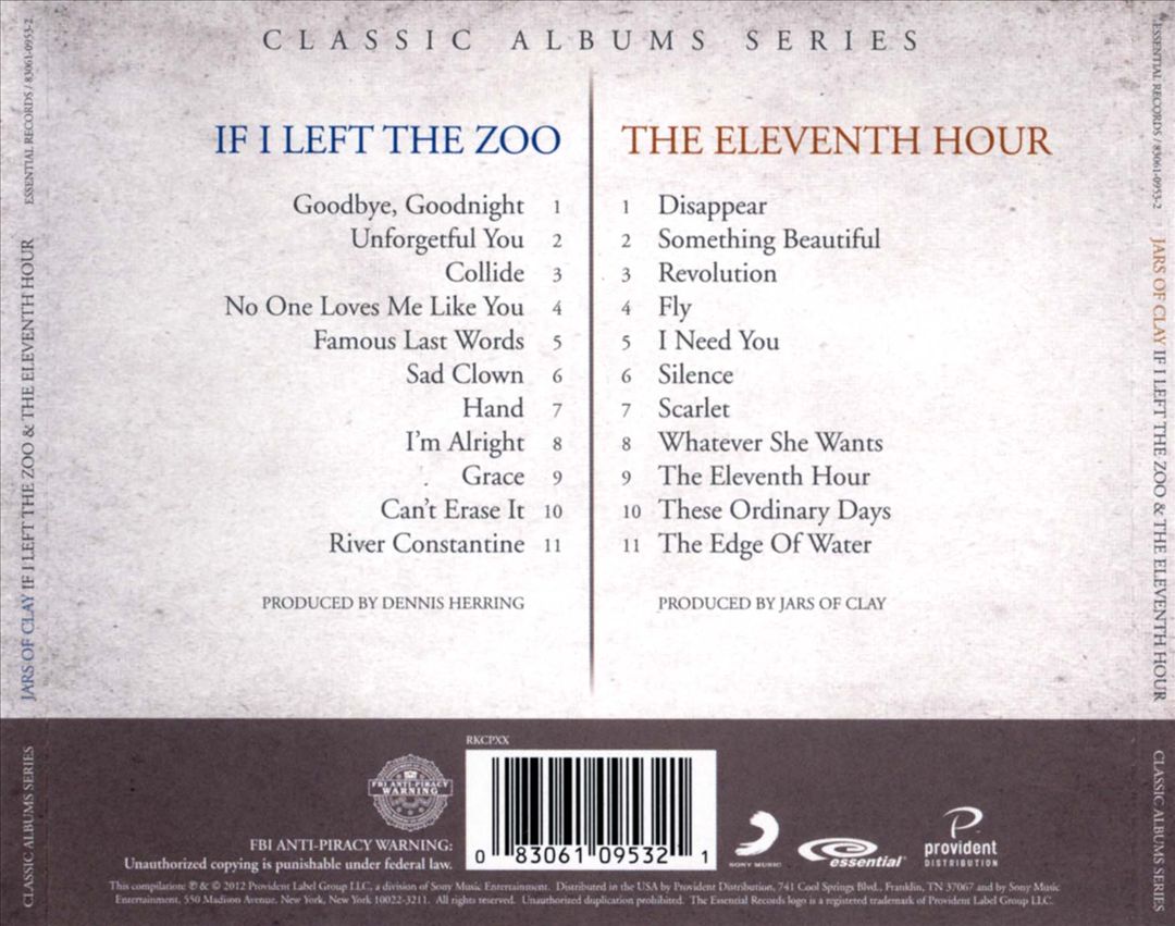 Classic Albums Series: If I Left the Zoo/Eleventh Hour cover art