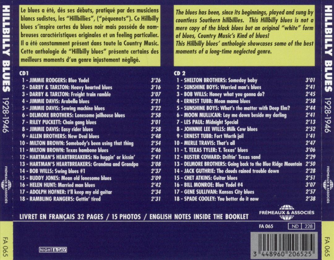 Hillbilly Blues: 1928-1946 cover art