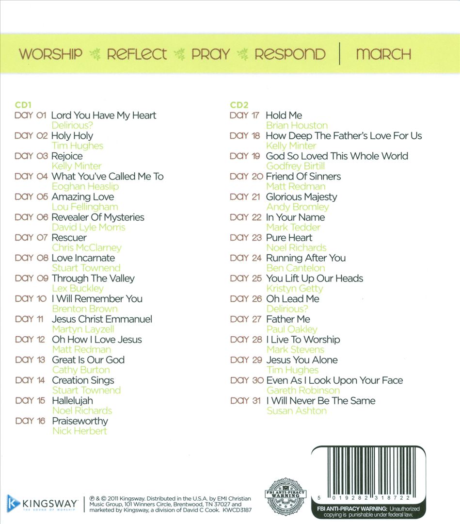 Worship Devotional - March: A Month In Word & Worship cover art