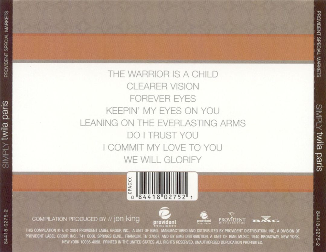 Simply Twila Paris cover art