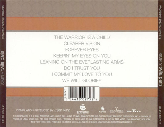 Simply Twila Paris cover art