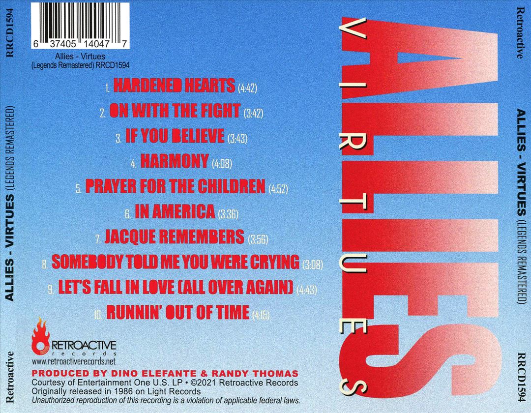 Virtues cover art