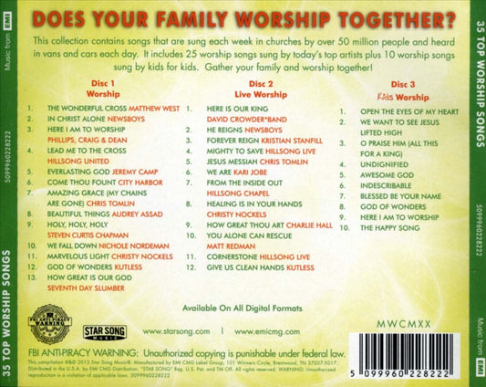 Worship for Your Family: 35 Top Worship Songs cover art