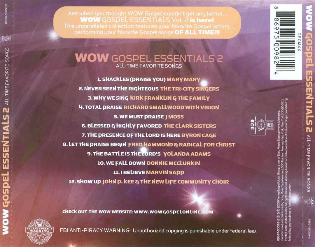 Wow Gospel Essentials, Vol. 2 cover art