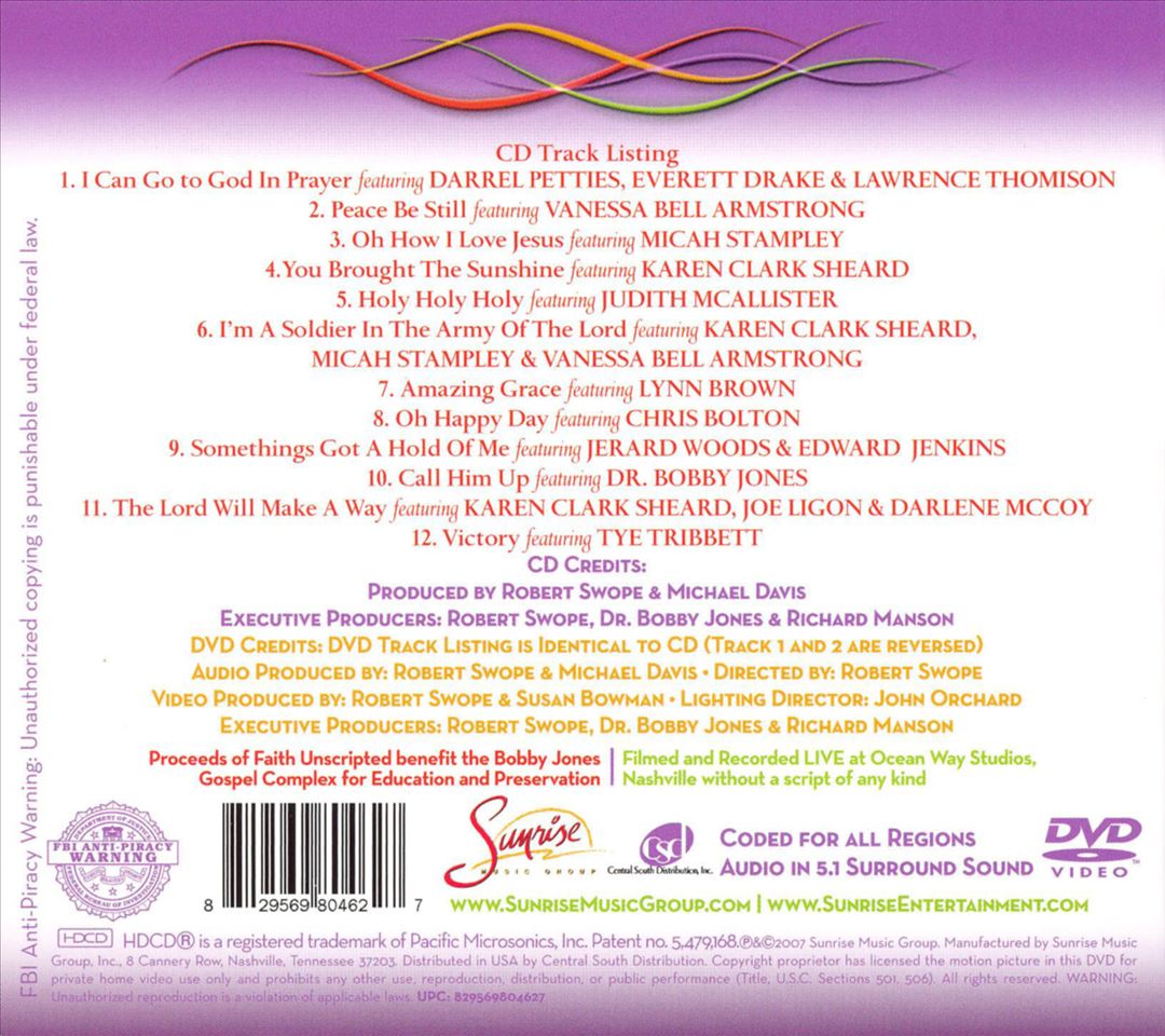 Faith Unscripted, Vol. 1 cover art