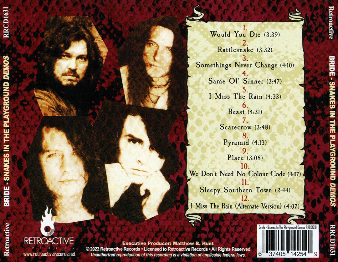 Snakes in the Playground: Demos cover art