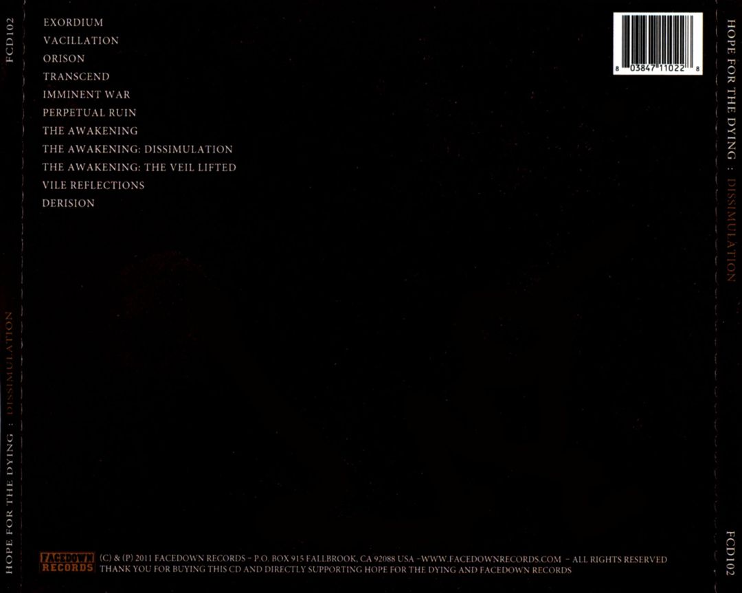 Dissimulation cover art