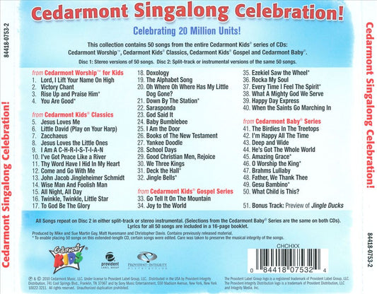 Cedarmont Singalong Celebration! 50 Plus 50 cover art