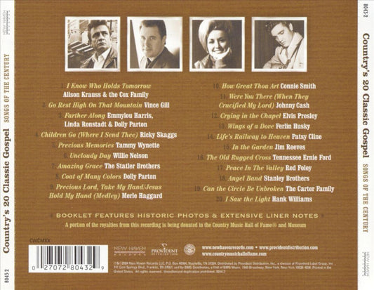 Country's 20 Classic Gospel: Songs of the Century cover art