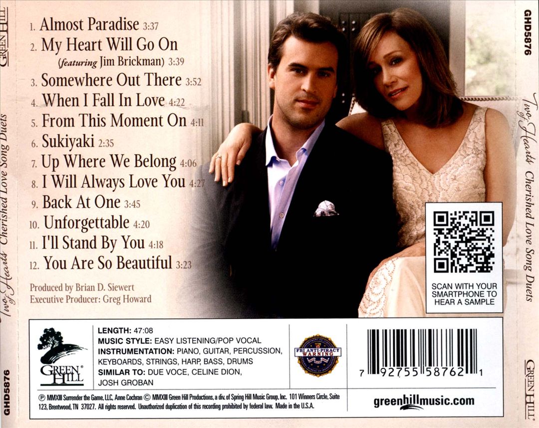 Two of Hearts: Cherished Love Song Duets cover art