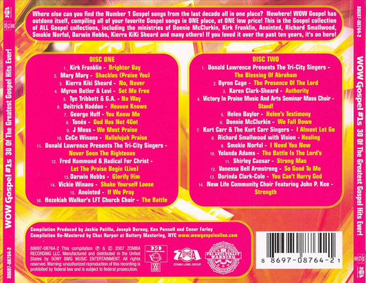 Wow Gospel #1s: 30 Of The Greatest Gospel Hits Ever! cover art