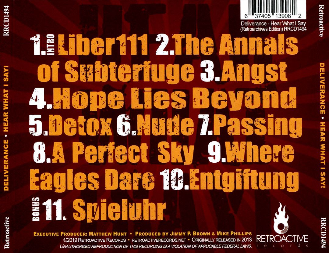 Hear What I Say! cover art