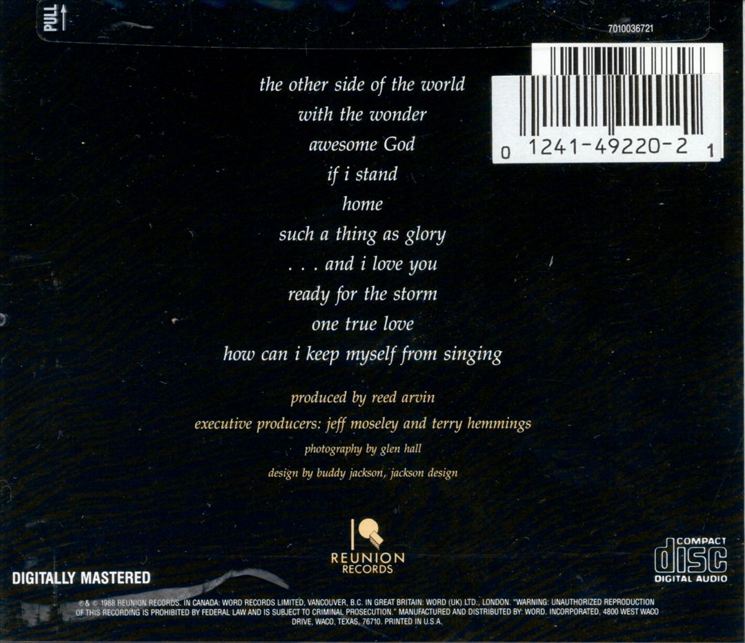 Winds of Heaven, Stuff of Earth cover art