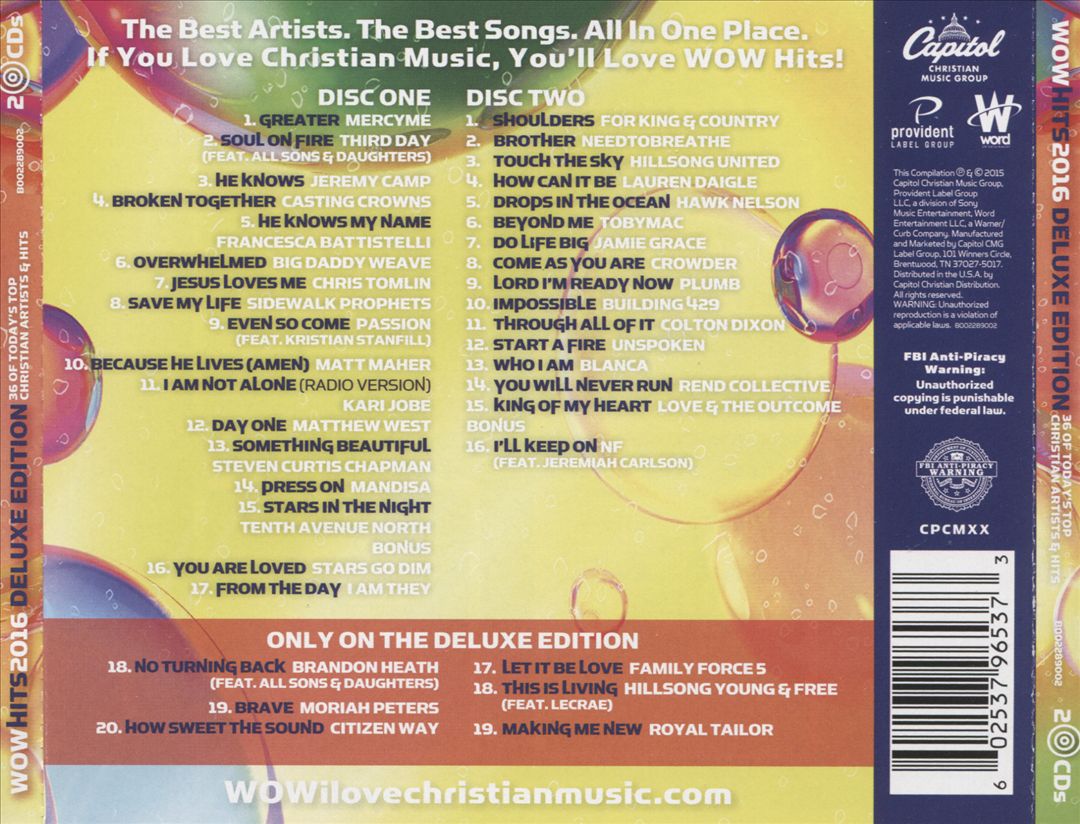 Wow Hits 2016 [Deluxe Edition] cover art