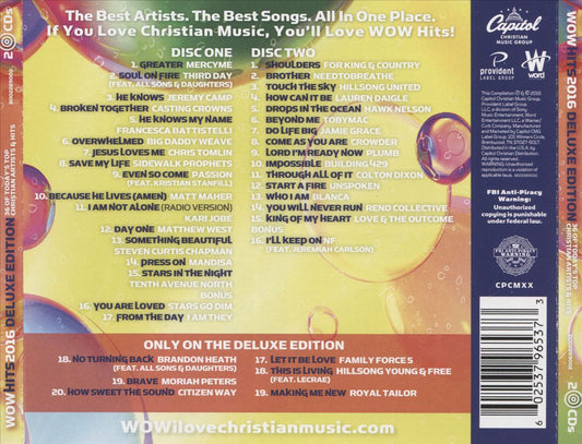 Wow Hits 2016 [Deluxe Edition] cover art