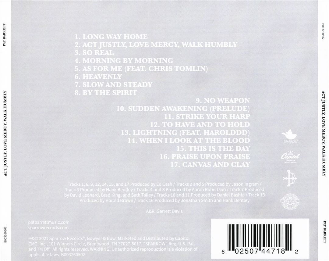 Act Justly, Love Mercy, Walk Humbly cover art