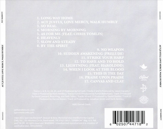 Act Justly, Love Mercy, Walk Humbly cover art