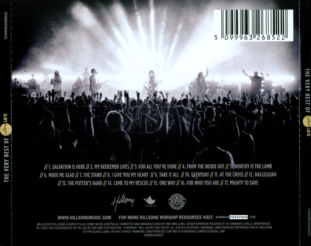 Very Best of Hillsong Live cover art