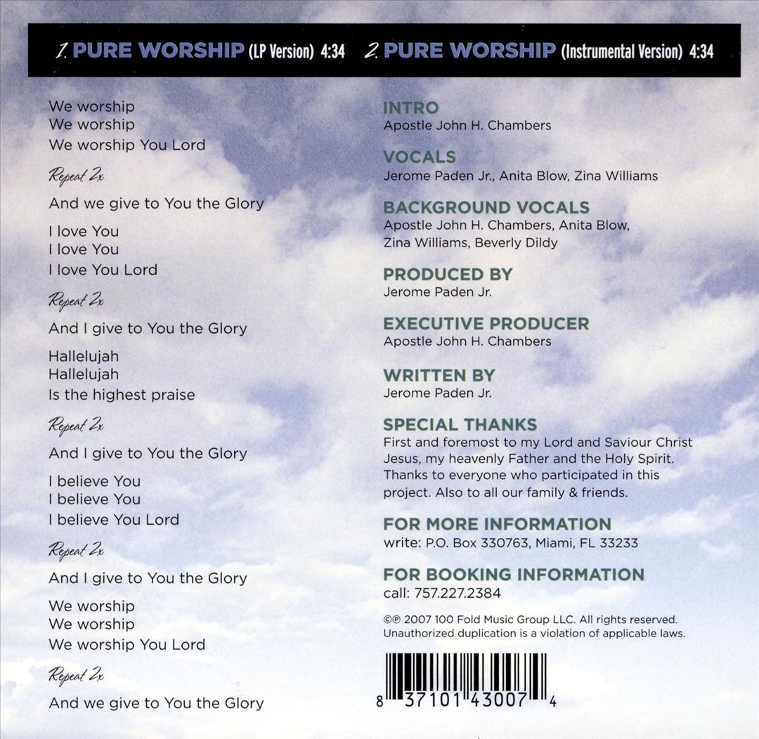 Pure Worship cover art