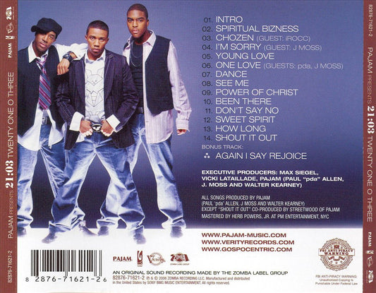 Twenty One O Three cover art