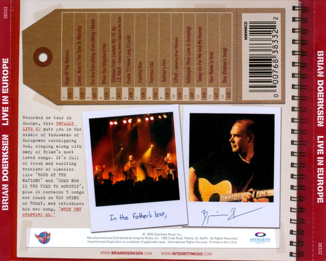 Live In Europe cover art