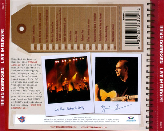Live In Europe cover art