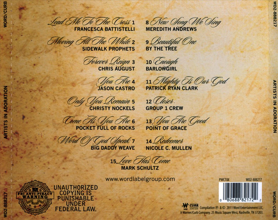 Artists In Adoration cover art