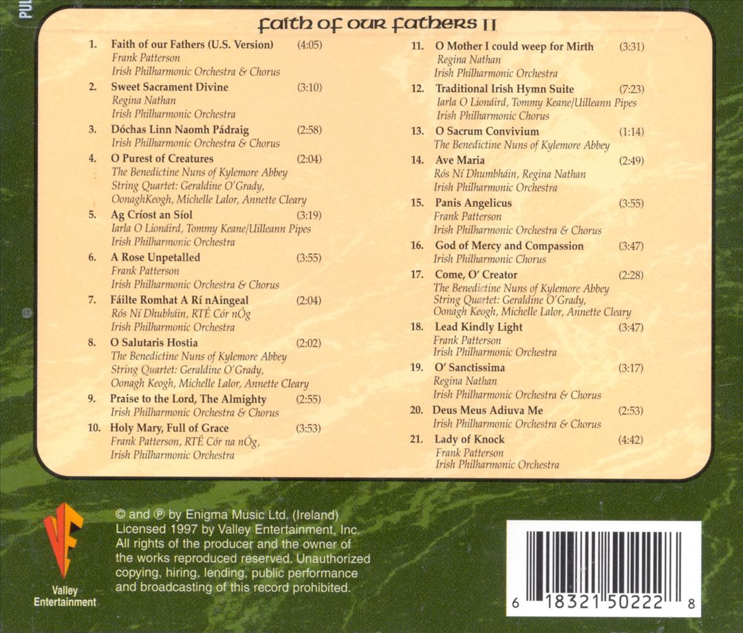 Faith of Our Fathers II: Classic Religious Anthems of Ireland cover art
