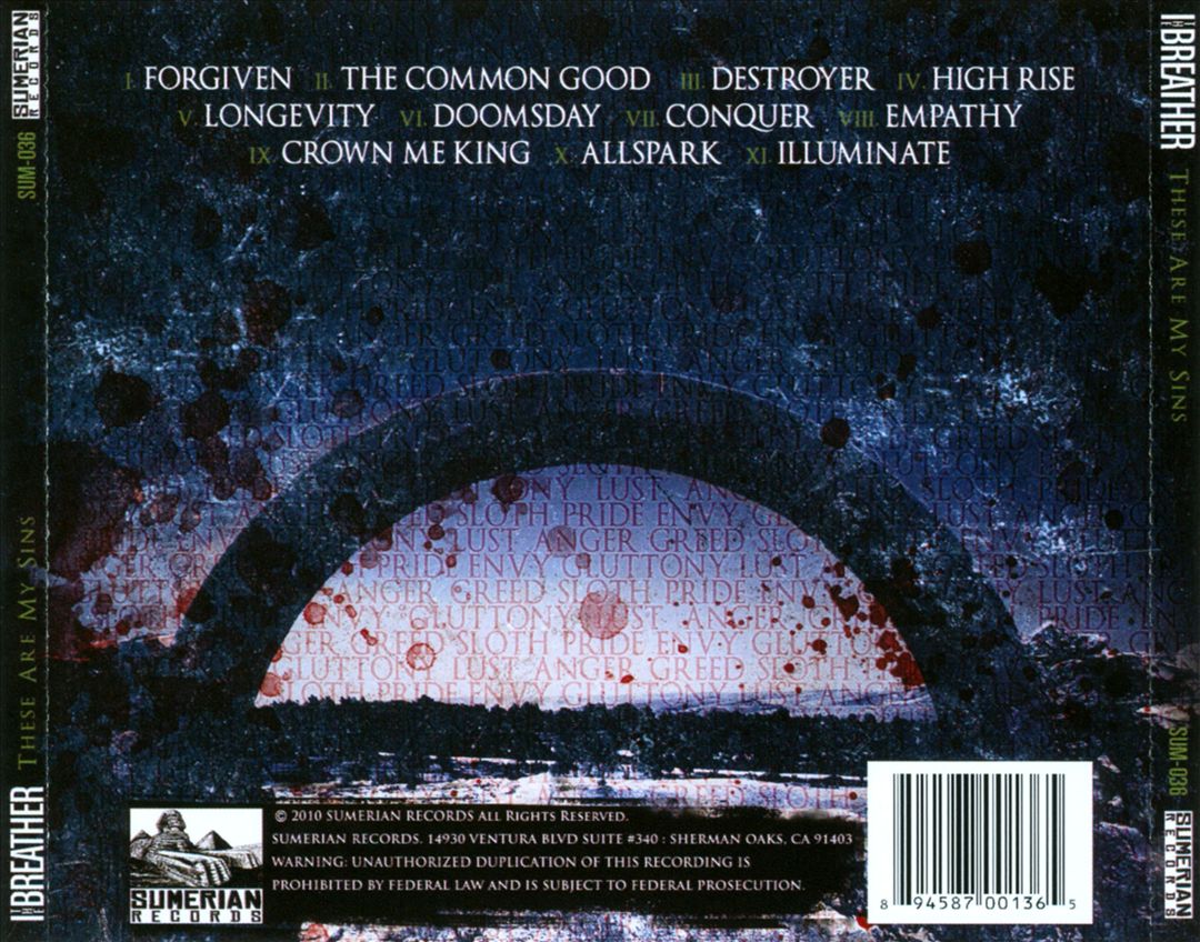 These Are My Sins cover art