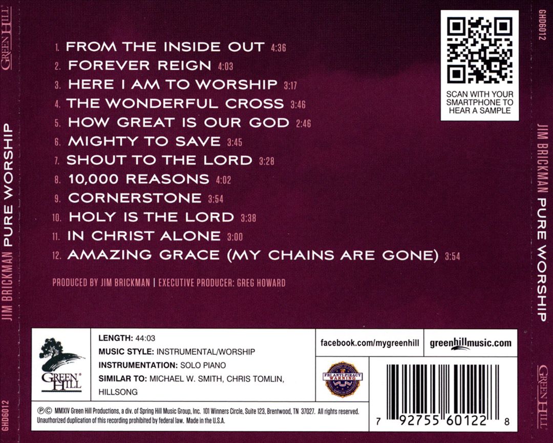 Pure Worship: A Soothing Collection of Contemporary Worship Melodies on Piano cover art
