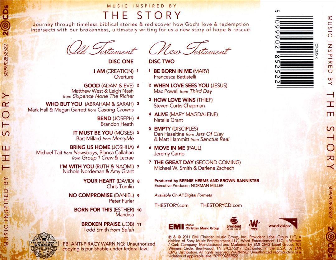 Music Inspired by: The Story cover art