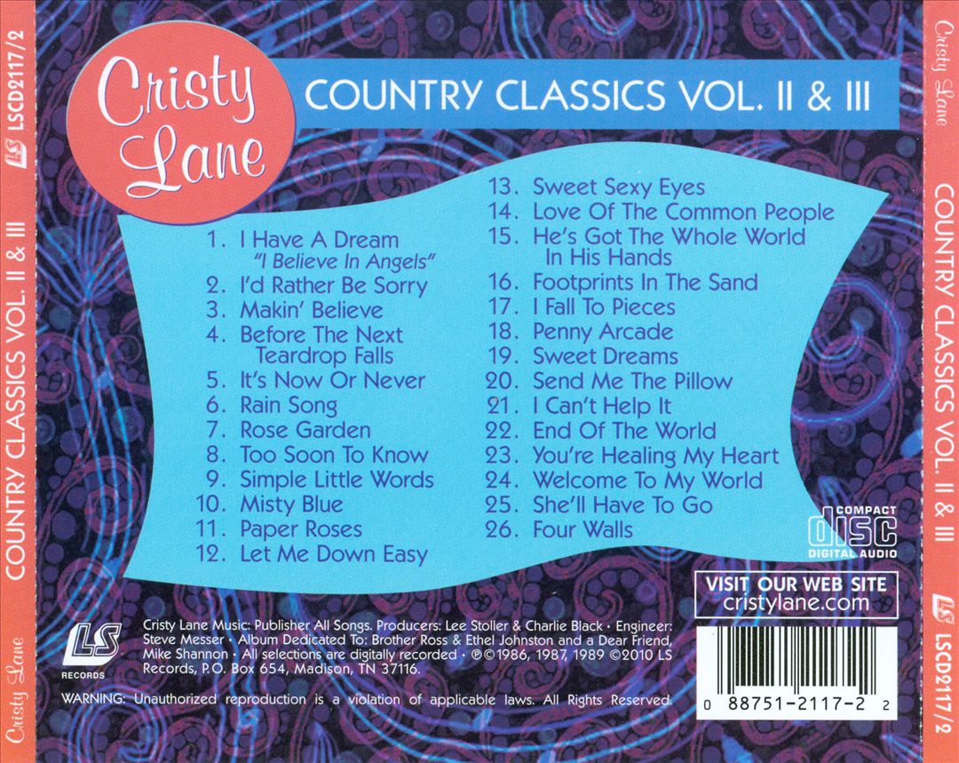 Country Classics, Vol. II & III cover art