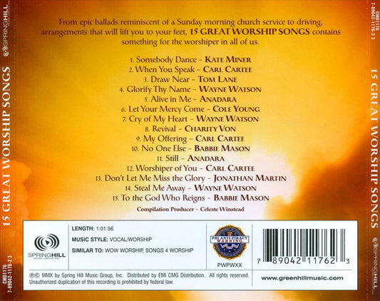 15 Great Worship Songs cover art