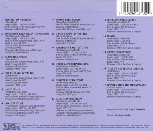 Very Best of B.J. Thomas [Varese] cover art