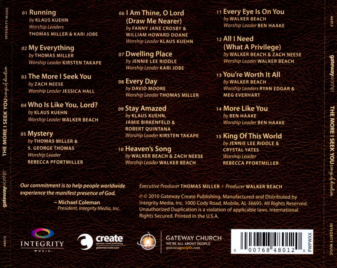 More I Seek You: Songs of Devotion cover art