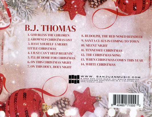 B.J. Thomas' Christmas Hits cover art