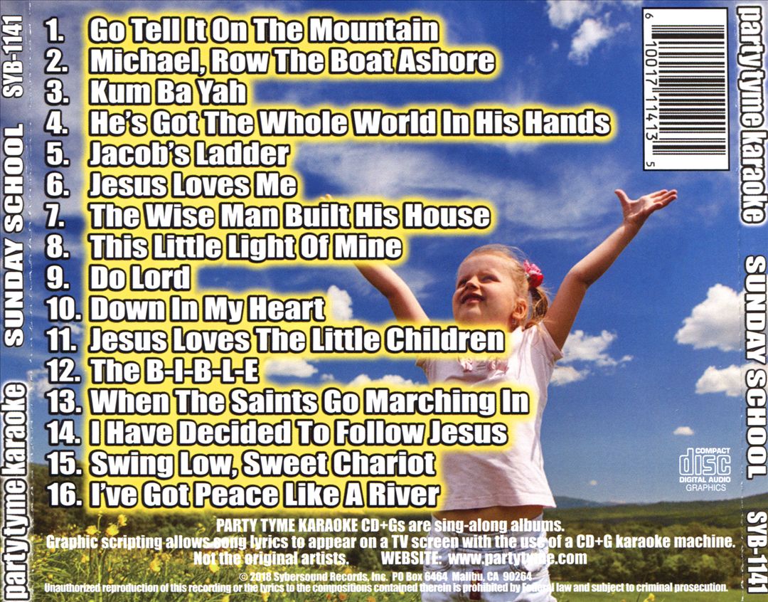 Party Tyme Karaoke: Sunday School cover art