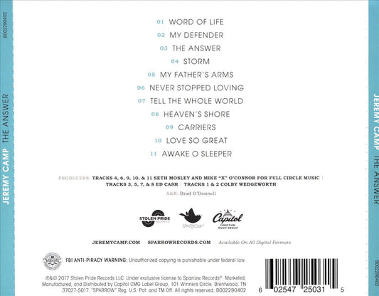 Answer cover art