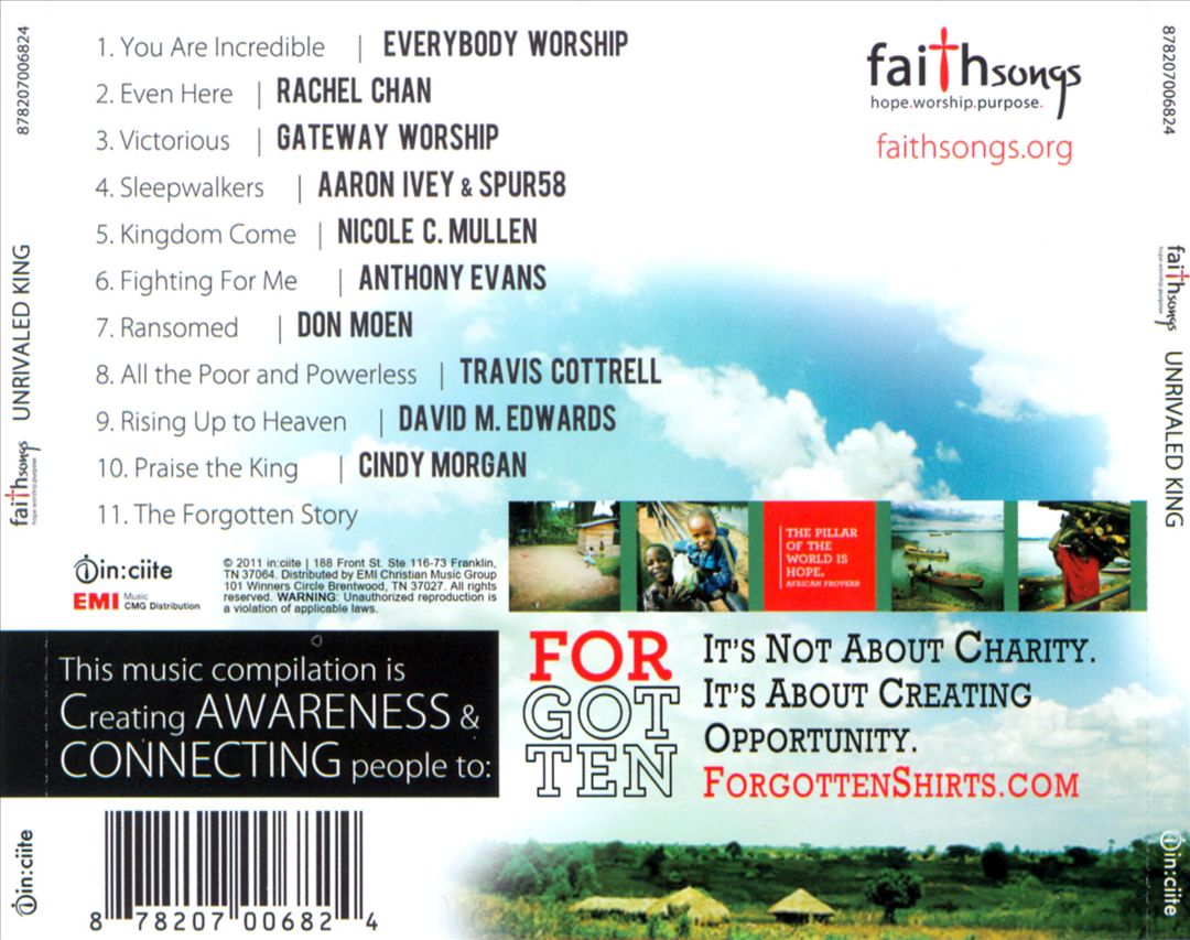 Faithsongs: Unrivaled King cover art