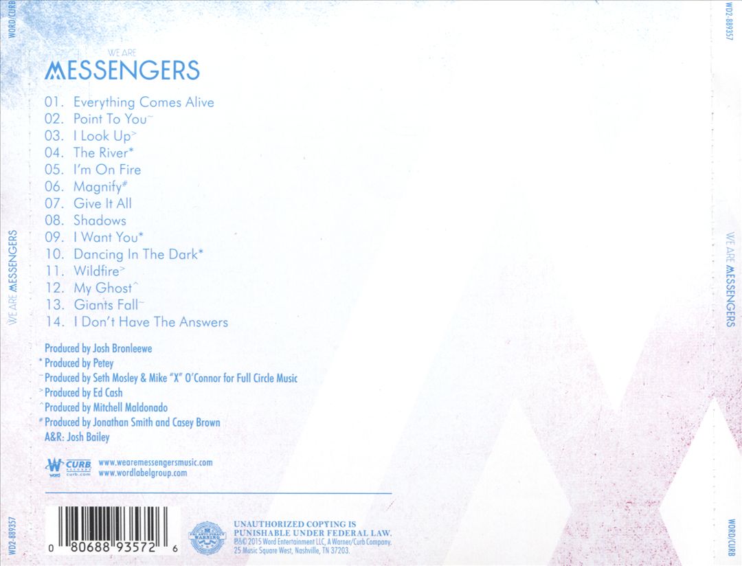 We Are Messengers cover art