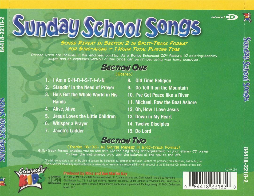 Sunday School Songs [1995] cover art