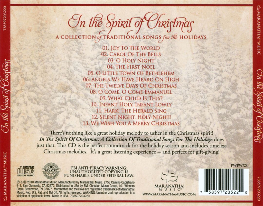 In the Spirit of Christmas cover art
