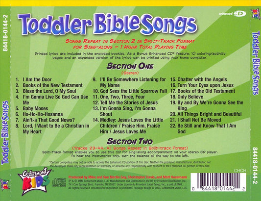 Toddler Bible Songs cover art